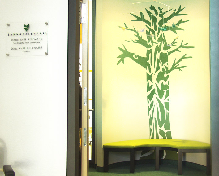 Praxis Innenraum Konzept Zahnarzt