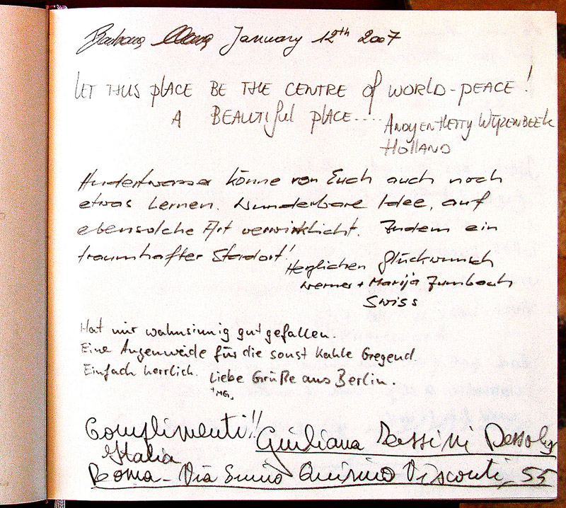 Gästebuch Turtle House