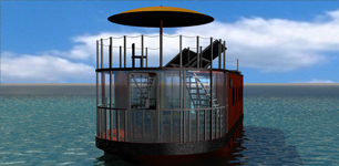 Hausboot Front